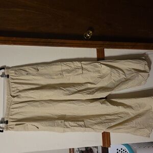 Womens Beige Cargo Pants